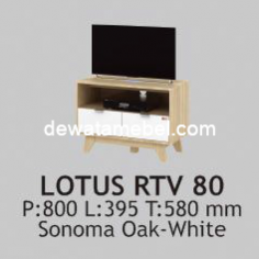 Rak TV  - Activ Lotus RTV 80 / Sonoma Oak - White